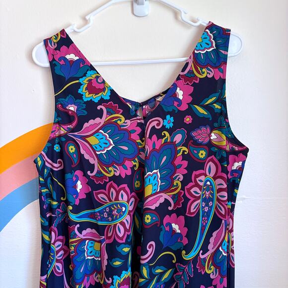 Soft Surroundings Rosalia Maxi Dress Womens Large Multicolor Paisley NWT - Picture 4 of 8